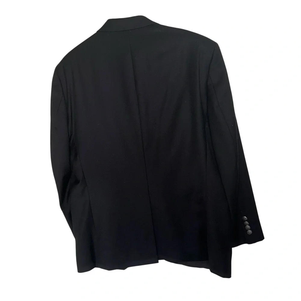 Men’s Lauren Ralph Lauren Wool Black Two-Button Blazer Jacket 44S